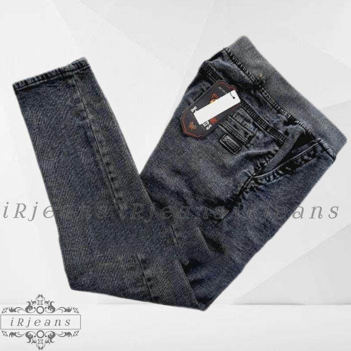 Gambar CELANA JEANS PANJANG PRIA PINGGANG KARET SLIM FIT DISTRO ORIGINAL - Abu Waishing, 27 dari iRjeans undefined Tokopedia