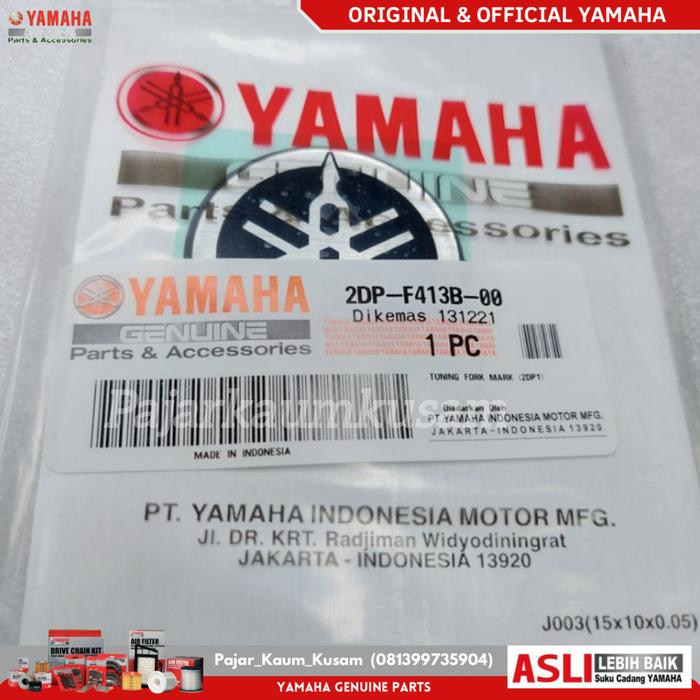 Emblème Yamaha D'origine - 40D-F413B-00 - Argent - Pour Aerox, Lexi, Nmax (Neuf)