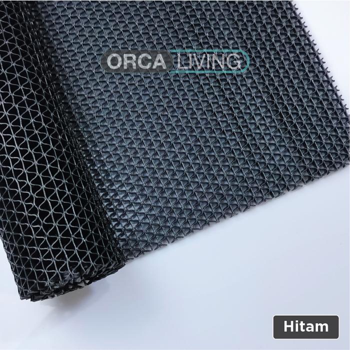Gambar Karpet 50x120 Alas Kandang Hewan Reptile Kura Kucing Anjing PVC Anti Slip Jaring Tebal 6mm - Hitam dari Orca Living undefined Tokopedia