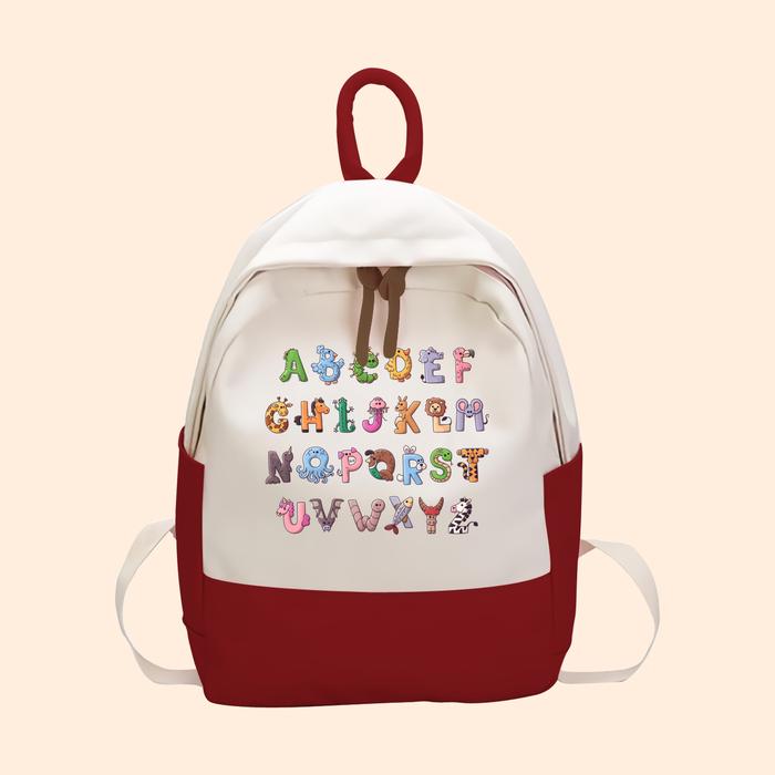 Gambar Tas Anak Alphabet Lore Huruf Ransel Anak SD TK Kantong Backpack Karakter Anak ALP-03 - Merah dari Yanura Official Kab. Bandung Barat Tokopedia