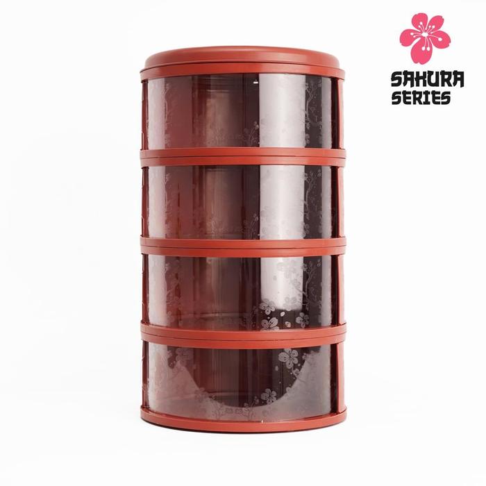 Gambar Food Storage 4 Susun - Tudung Saji Susun 4 Layer - 4SUSUN-M.CHERRY dari Envio Store_NEW undefined Tokopedia