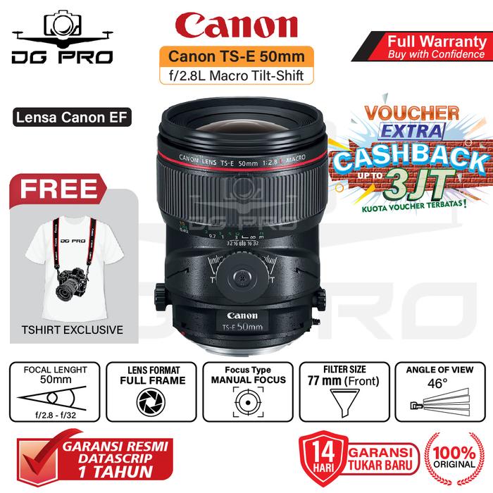 Canon Ts-e 50mm F28l Macro Tilt-shift Lens