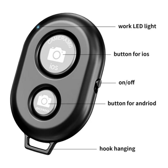 Gambar Remote Bluetooth / Remote Shutter Handphone Camera - Remote 2T dari Pixmix id undefined Tokopedia