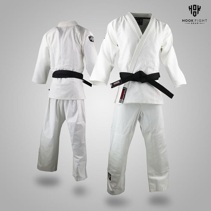 Gambar Judo Gi Kimono Judogi Uniform Doubleweave Cotton 450gsm Hook - CLASIC-PUTIH, Size 00/120 dari Knuckles Fight Store undefined Tokopedia