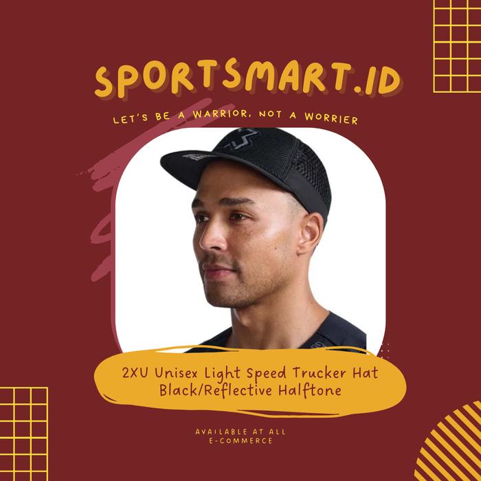 Gambar 2XU Unisex Light Speed Trucker Cap/Original - BLK/RHX dari Sportsmart.id undefined Tokopedia