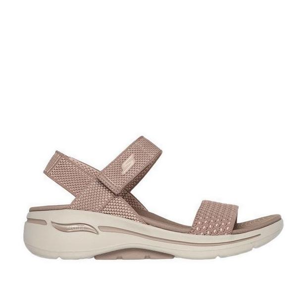 Skechers Go Walk Arch Fit Women's Sandal Tan SKE140264TAN 36 di  Sharser Store Original Tokopedia