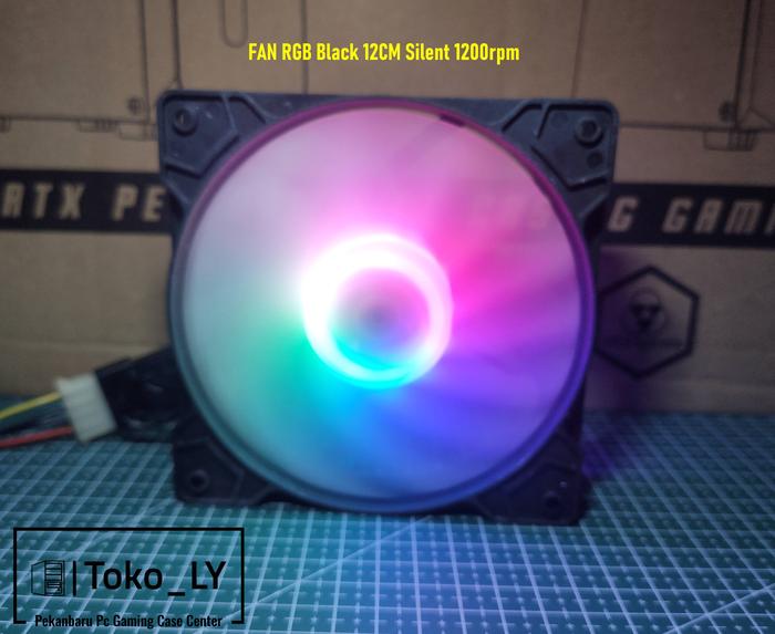 Gambar FAN CASING RGB 12CM/ FAN COOLER CASE GAMING PC 12CM - RGB - Hitam, Biasa/Normal dari Toko-LY undefined Tokopedia