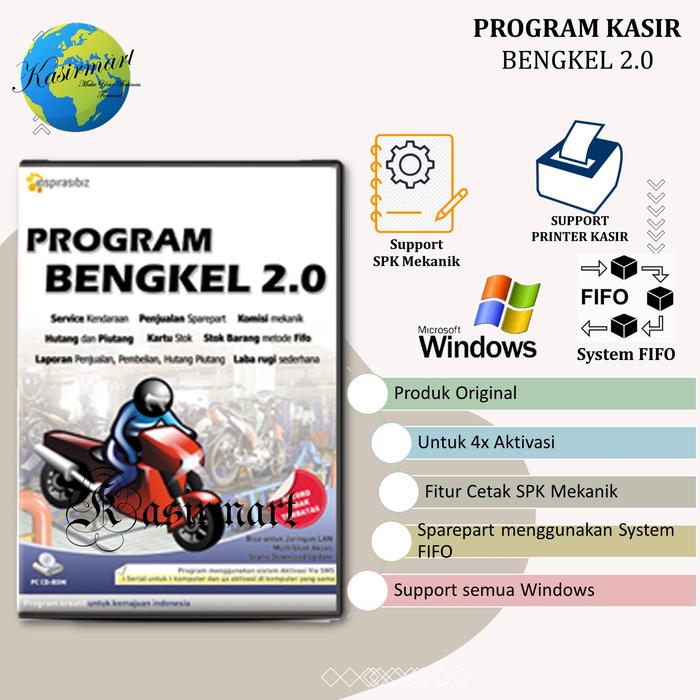 Gambar Software Program Bengkel 2.0 - Service Kendaraan & Penjualan Sparepart dari Kasirmart undefined Tokopedia