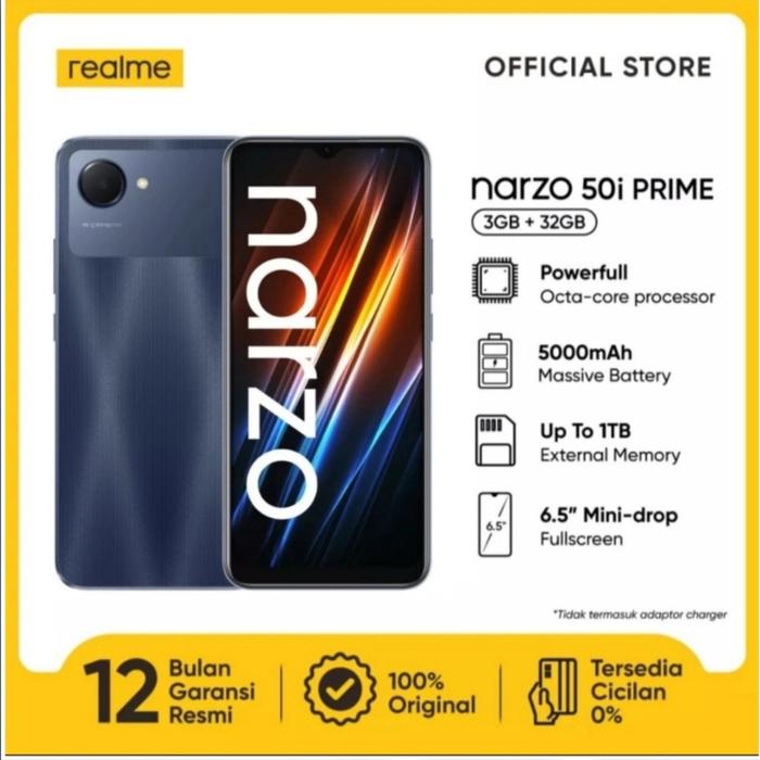 Gambar Realme Narzo 50 4/64 ram 4gb 64gb garansi resmi NO REPACK - 50i prime 3/32 dari Nitnot Gadget undefined Tokopedia