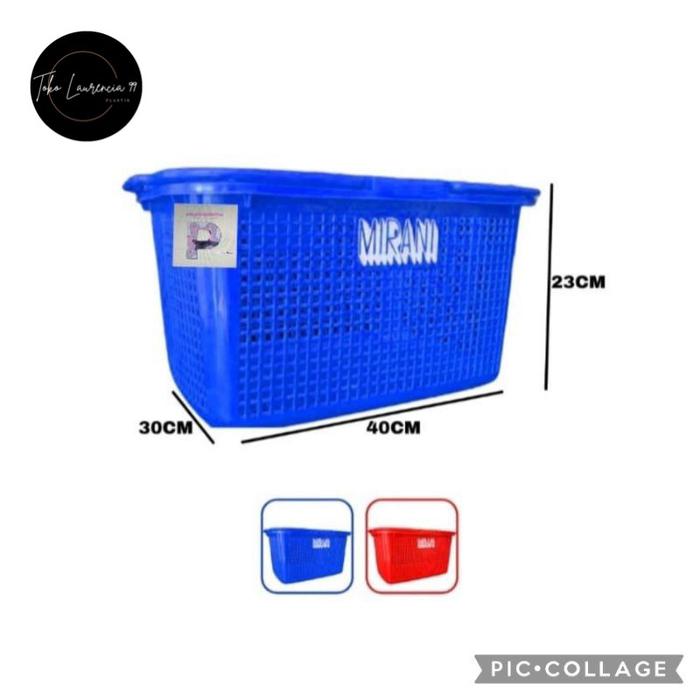 Gambar Keranjang Mirani supermarket / keranjang pasar / keranjang serbaguna - Biru dari Laurencia999 undefined Tokopedia