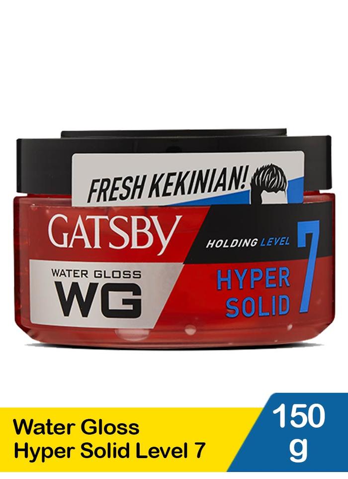 Gambar [ORIGINAL] GATSBY WATER GLOSS 150gr - GATSBY WG Hyper Solid, Super Hard, Ultimate Hold, soft, hard - HYPERSOLID 7 dari TIGA SAUDARA HEALTH AND BEAUTY undefined Tokopedia