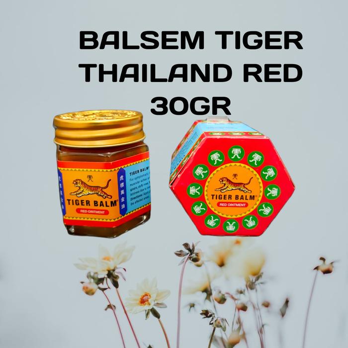Gambar BALM TIGER  WHITE & RED OILMENT BALSEM PEREDA NYERI (THAILAND) - BALSEM RED 30GR dari YT STAR undefined Tokopedia