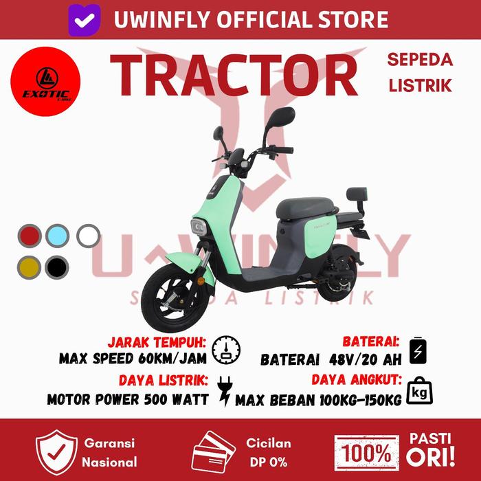 Gambar Sepeda Listrik Uwinfly T70 500Watt Garansi Resmi - TRACTOR TOSCA dari U-Winfly Indonesia undefined Tokopedia