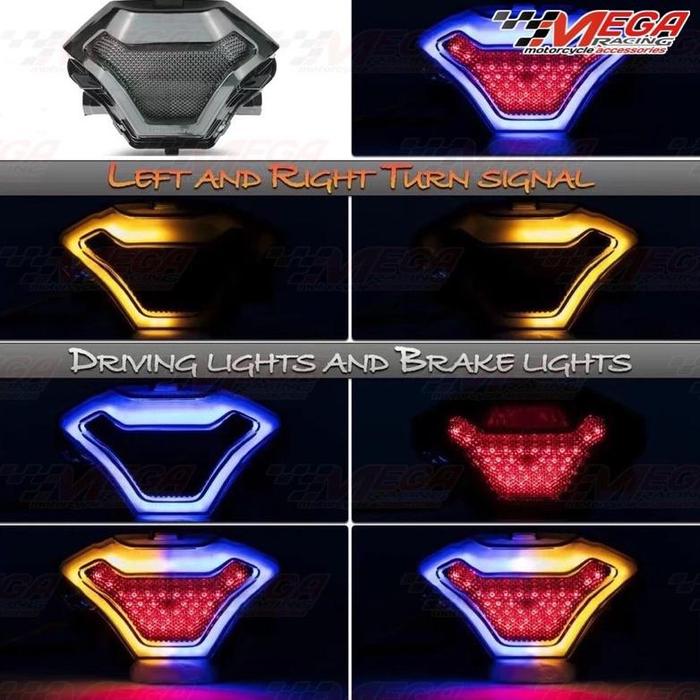 Gambar Stoplamp Belakang Segitiga Running TST Lampu Stop Led 3in1 PNP Motor - Stop TsT - Biru dari FIAAMELIA SHOP undefined Tokopedia