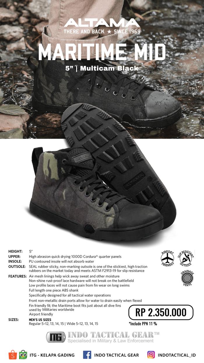ALTAMA MARITIME ASSAULT Mid MULTICAM BLACK, 45