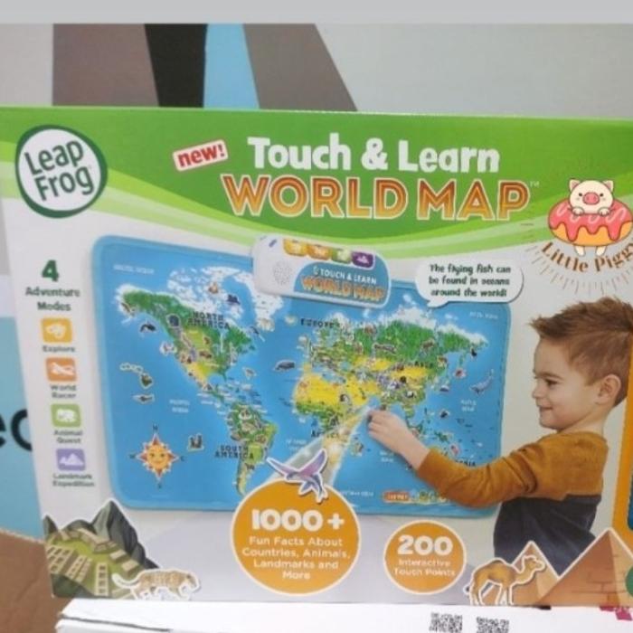 Jual Leapfrog Touch & Learn World Map / Leapfrog Touch and Learn World ...
