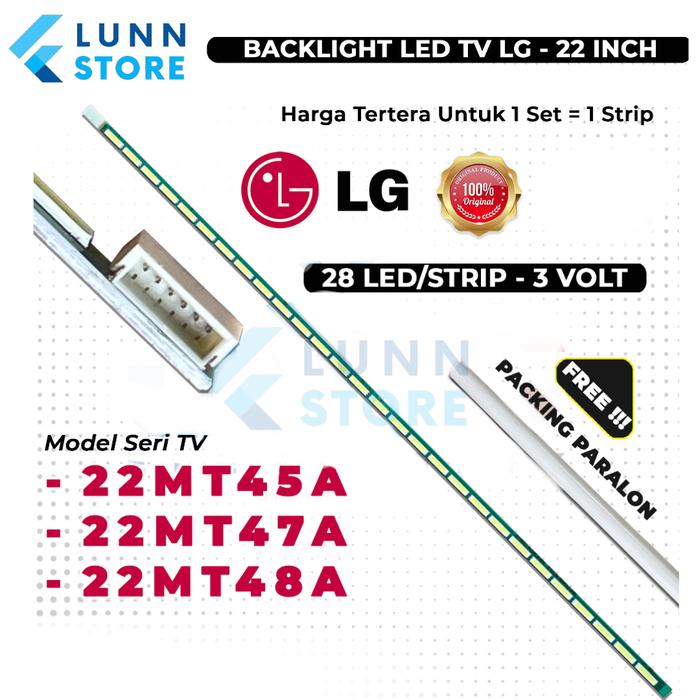 Gambar Led Backlight TV LG 22MT45A 22MT47A 22MT48AF 22 inch 28 mata led/strip dari Lunnsa Store undefined Tokopedia