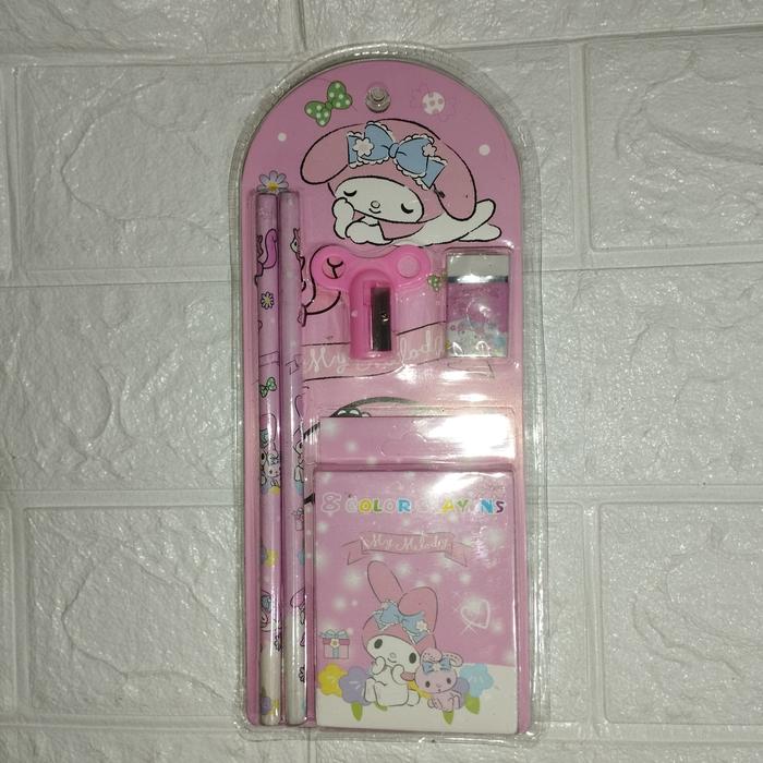 Gambar set atk 4in1 sanrioo - Merah Muda dari Little bear shop undefined Tokopedia