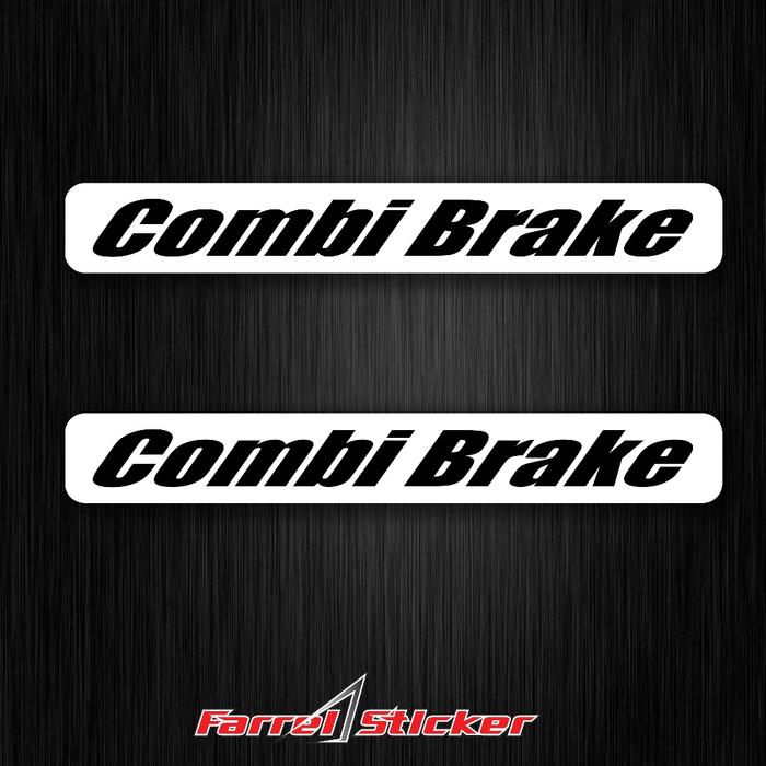 Jual STICKER COMBI BRAKE SPATBOR STIKER COMBIBRAKE FENDER DEPAN - putih ...