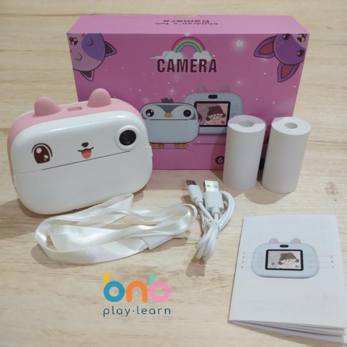 Gambar Kids Camera 2.4 inc with front camera, printer, Kamera Anak - Rabbit2 dari BnB.PlayLearn undefined Tokopedia