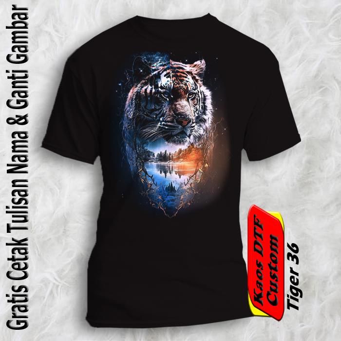 Gambar Tshirt tiger club / kaos harimau kalem / baju komunitas harimau - Toger 38, XL dewasa dari Yafi & Khyla Onlineshop undefined 2 Tokopedia