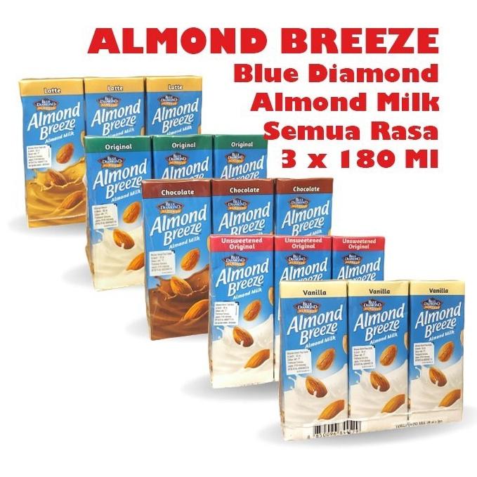 Gambar Best Price Blue Diamond Almond Breeze Almond Milk Susu Almond 3 x 180 - Original dari qistinashop undefined Tokopedia