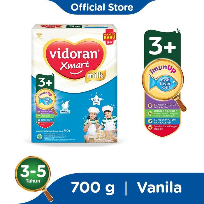 Gambar Vidoran Xmart 3+ Vanila / Madu - Vanila 700gr dari Bintang Maju Store undefined Tokopedia