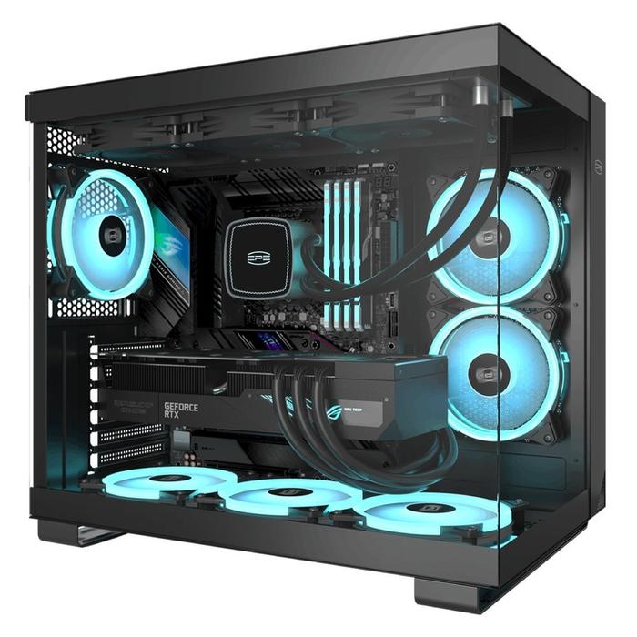 Gambar CASING PC COOLER C3 T500 / PCCOOLER C3 T500 Include 6 Fan ARGB - Hitam, PACKING KAYU dari Ilham Computer Bandung undefined Tokopedia