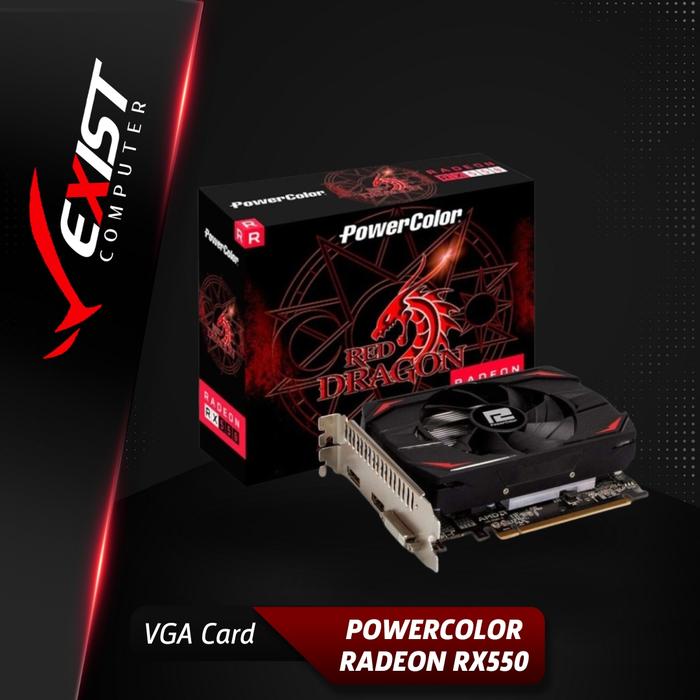 Powercolor Radeon Rx 550 Red Dragon 4gb Red Dragon Rx 550 4gb Ddr5 4gb ...