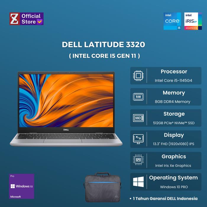 Promo DELL Latitude 3320 Intel Core i5-1145G7 8GB/512GB SSD 13