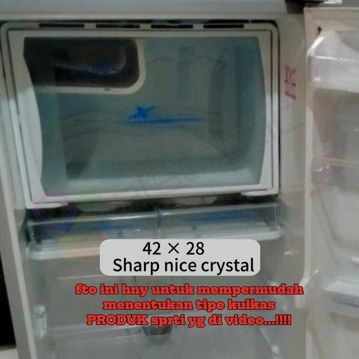 Gambar tutup freezer kulkas SHARP 1 pintu - nice crystal dari alsthetic_NEW undefined Tokopedia