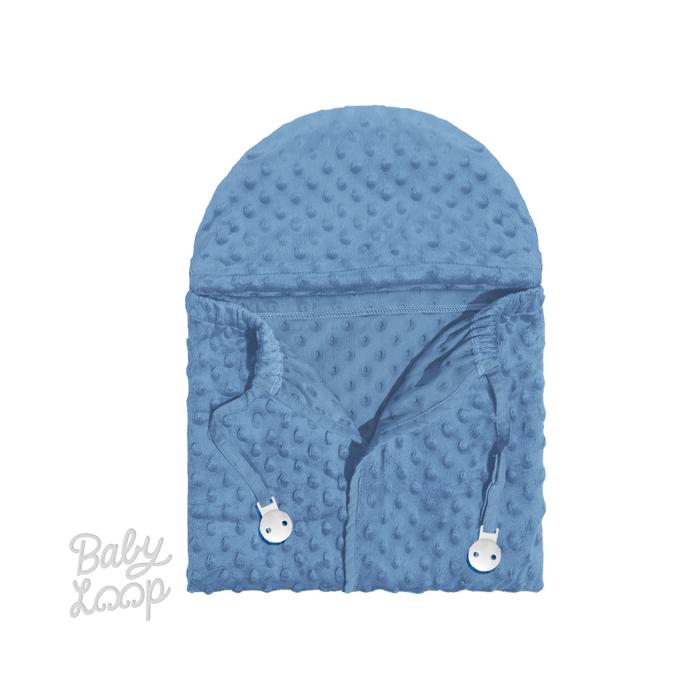 Gambar Baby Loop Stroll 'n Go Minky Dot Blanket Selimut Bayi Multifungsi 70x90cm - Azurite dari Mae Bebe undefined Tokopedia