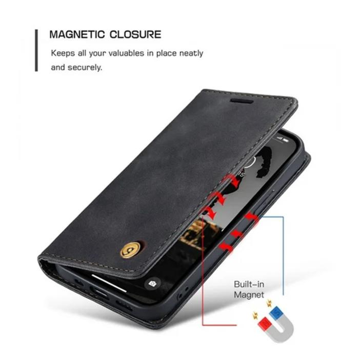 Gambar Gennext Casing Leather For Xiaomi Redmi Note 13 13Pro Pro 4G 5G Case Leather Flip Wallet Dompet Casing Kulit Premium Ponsel Cover case Kasing - Hitam, R N 13 4G  dari GENNEXT OFFICIAL STORE undefined Tokopedia