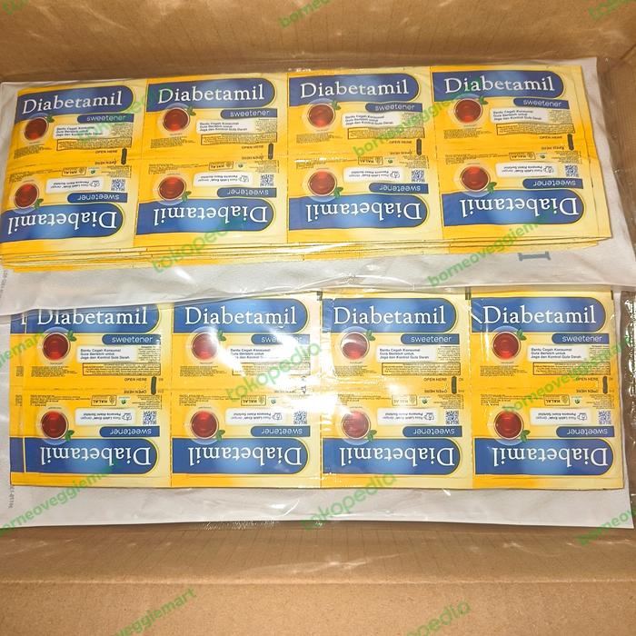 Gambar Diabetamil Sweetener 80 Sachet @ 1 g isi 10 pack dari borneoveggiemart undefined Tokopedia