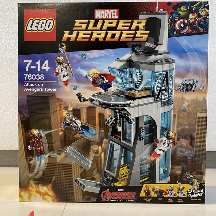 Gambar Lego 76038 - Super Heroes 'Attack on Avengers Tower' dari Techno Trolls undefined Tokopedia