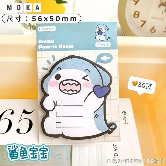 Gambar Sticky notes motif animal hewan baby shark/bear kertas tempel label kertas catatan - Baby Shark dari Alatwolis undefined Tokopedia