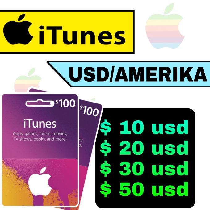 Gambar restock apple itunes gift card usd US Amerika 10$ 50$ 100$ AS murah - 1$ dari yakamubegitu undefined Tokopedia