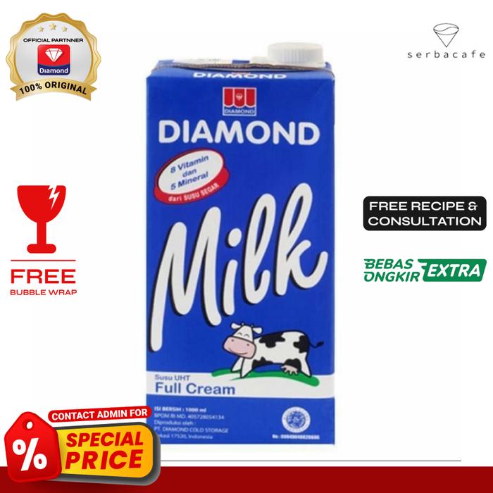 Gambar Susu Diamond UHT Original (1 L) dari Serba Cafe undefined Tokopedia