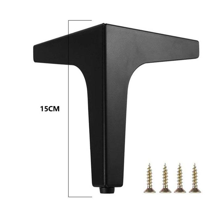 Gambar 10/15cm Kaki Sofa Besi Segitiga Mudah Dipasang Dan Kokoh,Kaki Furniture Siku T Stenlis - 15CM dari Hidap Elegan3 undefined Tokopedia