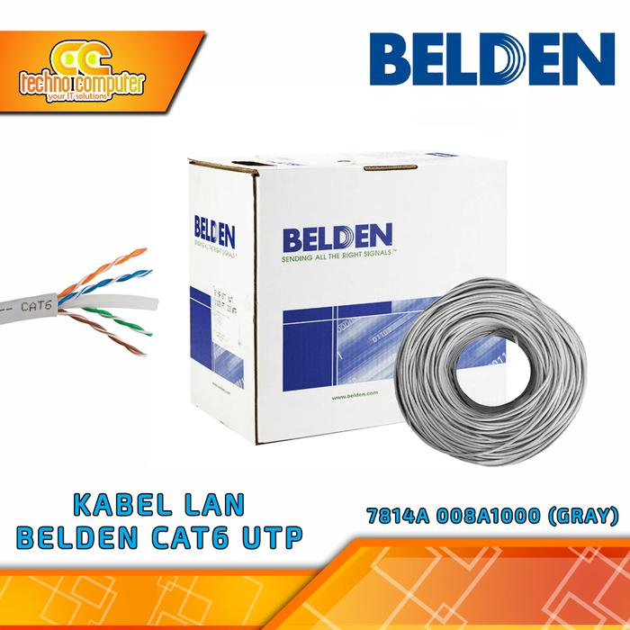 Gambar Kabel Lan BELDEN CAT 6 UTP Non Plenum 7814A 008A1000 (Gray) Per Meter dari Techno Computer Bali undefined Tokopedia
