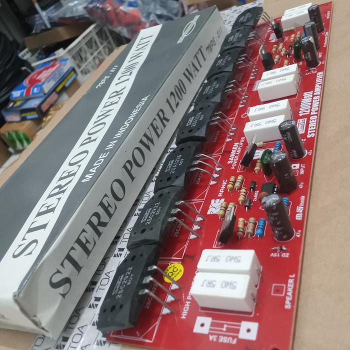 Gambar kit power ampli 1200 wat plus Final sanken 5DY dari SETIA AUDIO undefined Tokopedia