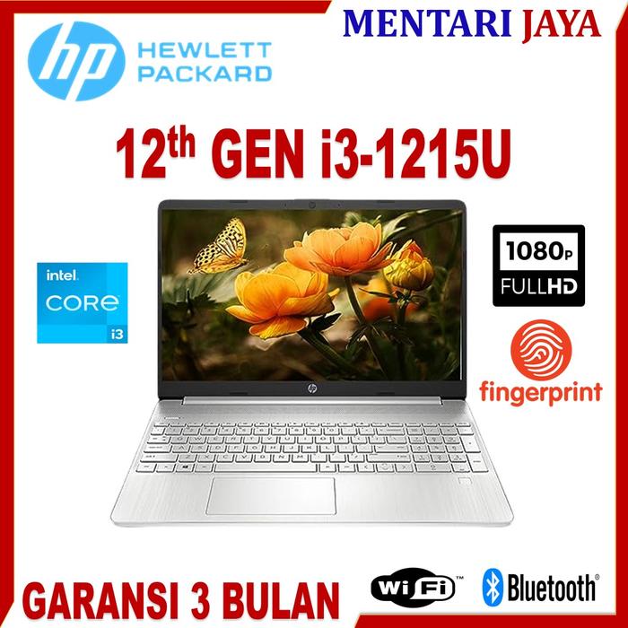 Gambar laptop hp core i3 gen 12 1215u 16gb 512gb 15 inch full hd win 11 baru - i3-1215U/3Bulan, 8GB/256SSD dari Mentari Jaya Komputer_NEW undefined Tokopedia