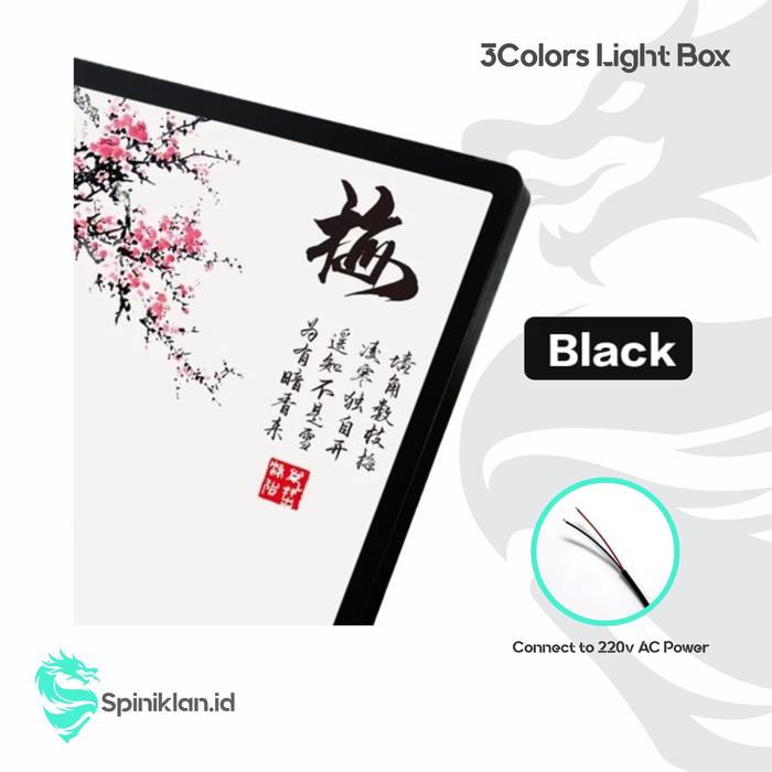 Gambar 3Colors Light Box Spiniklan.id (Tanpa Poster) - Black, 4050 dari Spiniklan.id undefined Tokopedia