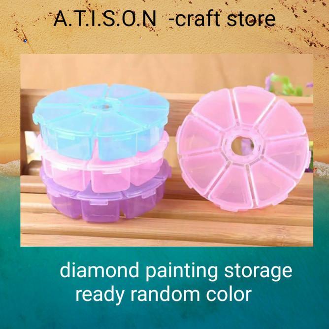Gambar DIAMOND PAINTING STORAGE TOOL BULAT BERKUALITAS dari juliyahelektronik undefined Tokopedia