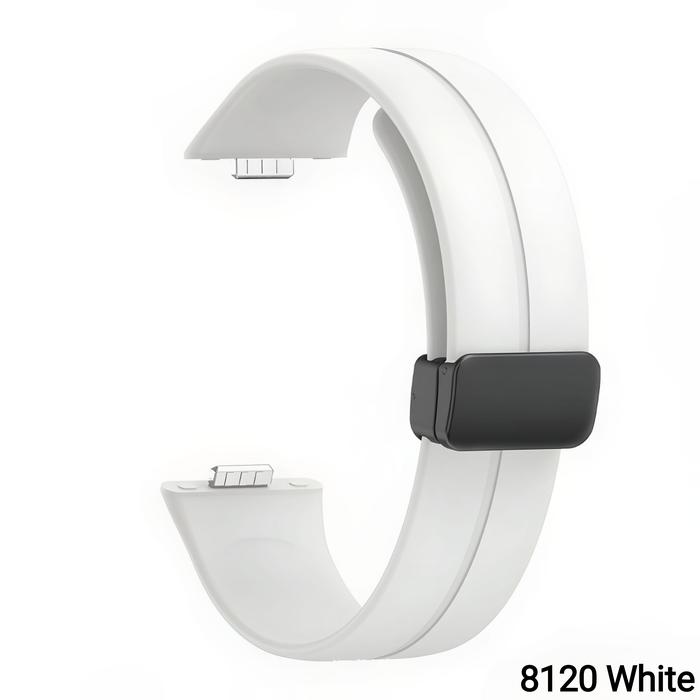 Gambar Tali Jam Tangan Hua*ei Watch Fit 3 Strap Rubber Hua*ei Fit 3 Magnetic Buckle 8120 Accessories - 8120 White dari Watch Band N strap undefined Tokopedia