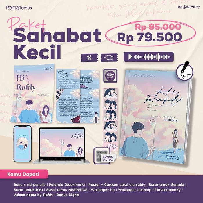 Gambar PRE ORDER Buku Novel - Hi Rafdi - Lolymilkyy - Romancious - Bumifiksi - SAHABAT KECIL dari BumifiksiJogjakarta undefined Tokopedia