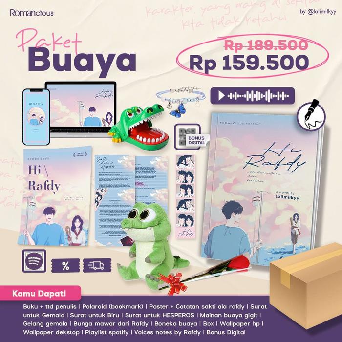 Gambar PRE ORDER Buku Novel - Hi Rafdi - Lolymilkyy - Romancious - Bumifiksi - BUAYA dari BumifiksiJogjakarta undefined Tokopedia