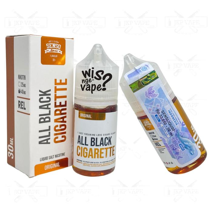 Gambar All Black Cigarette Salt 30ml - Saltnic Liquid By Senso - Ice Blast, 40mg dari JKP Vape Store undefined 4 Tokopedia
