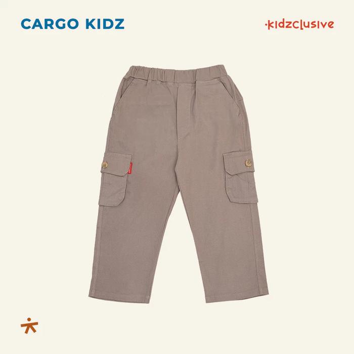 Gambar Kidzclusive - Cargo Kidz |  Celana Cargo Anak l celana panjang anak - Mocca, M dari Kidzclusive undefined Tokopedia