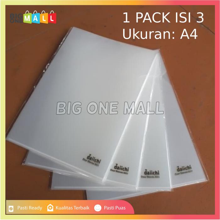 Gambar Map L Bening Tebal, Clear Holder, Clear Sleeve, Map Plastik File ATK - Map Daichi A4 dari BigOneMall undefined Tokopedia
